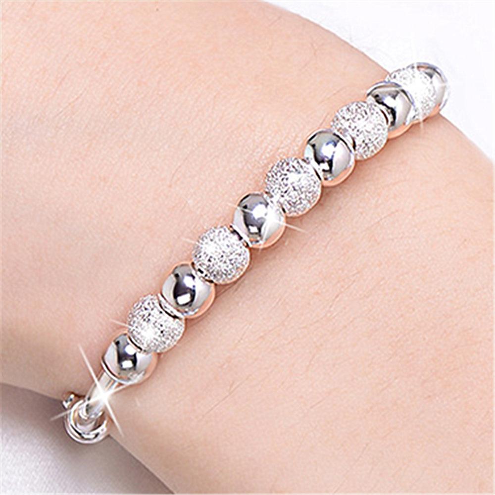 Korean Version Push Pull Nine Operation of the Round Bead Hand Ring Sand Bead Bracelet