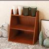 Desktop Sundries Organizer Vintage Multi Layer Wood Desktop Sundries Storage Shelf For Perfume Cosmetics Vintage Storage Rack