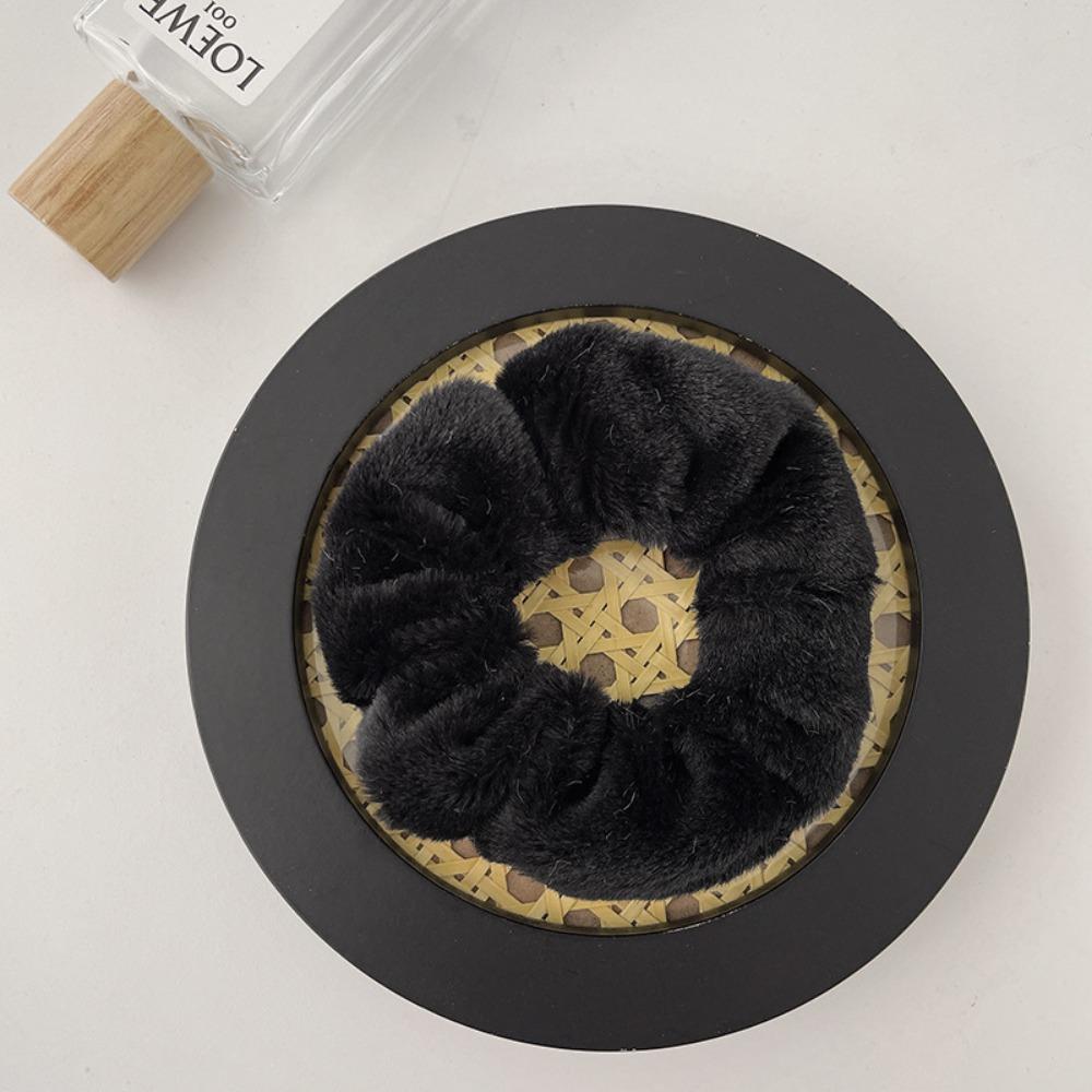 

Korean Retro Folded Chiffon Scrunchies for Women, Sweet Temperament Oversize Hair Tie чёрный