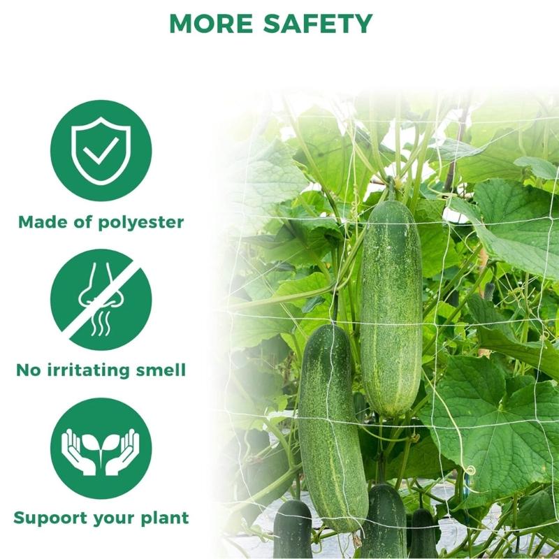 Easy Setups Tomatoes Plant Climbing Net Crafted from Polyester Ideal for Balcony Gardening and Vegetable Growth Support