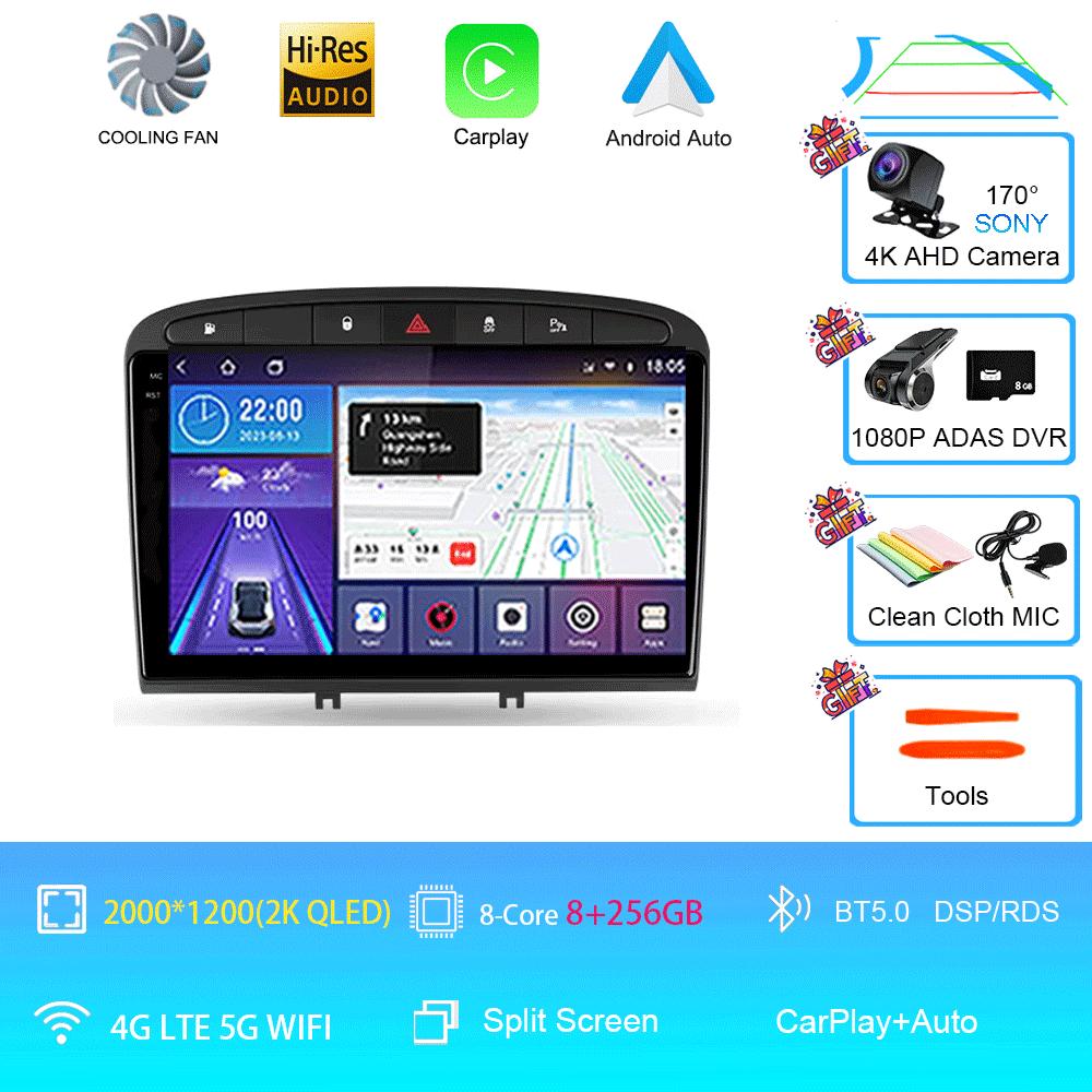 Car Radio Android 14 For Peugeot 408 for Peugeot 308 308SW Navigation Multimedia Video Player GPS RDS DSP WIFI NO 2Din 2 Din DVD