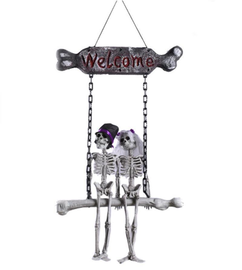 Neuer Lustiger Halloween Schmuck Braut Bräutigam Skelett Hängende Heimdekoration Spukhaus Deko Kreative Partyartikel Paar DIY