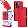 Case for C83 5G - Leather/PU, Red, With Card Holder, With Lanyard