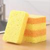 Wood Pulp Cotton Sponge rub Rectangular Compression Wood Pulp Sponge Absorbent