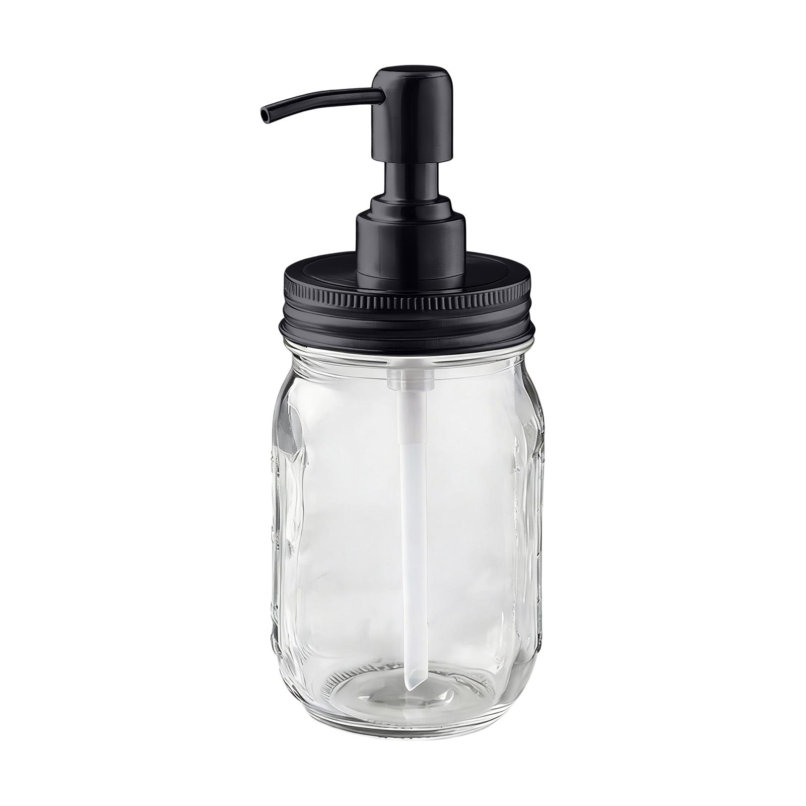 

Stainless Steel Soap Dispenser With Visible Window Lotion Shampoo Dispensers One Size чёрный