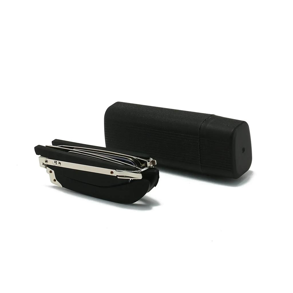 Portable Metal Men'S Reading Glasses Unisex Square Round Foldable Presbyopia Eyeglasses Retro Far Sight Eyewear With Glasses Box