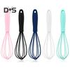 Lightweight Egg Whisk Food Grade Useful Solid Color Egg Mixer