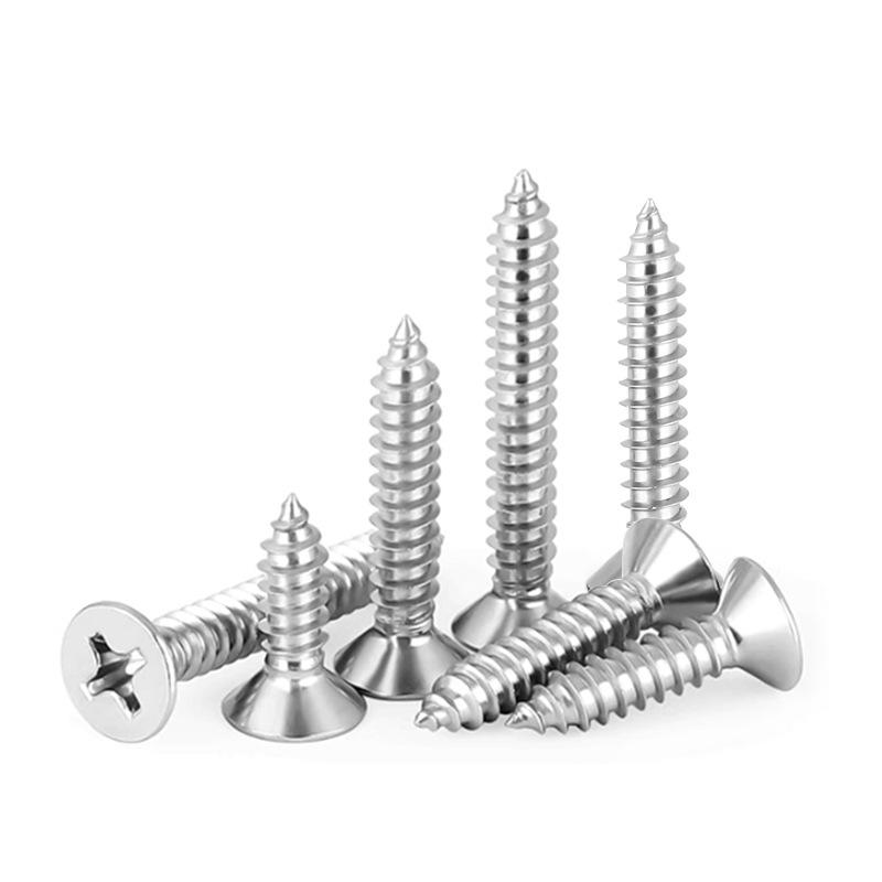 800Pcs Flat Head Self-Tapping Screws Kit, Carbon Steel Zinc Plated Cross Head Screws Assortment