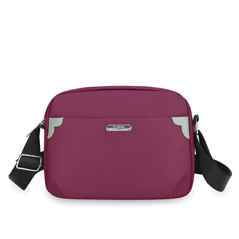 Women's Crossbody Bag Simple Single Shoulder Bag Lightweight Nylon Casual Bag