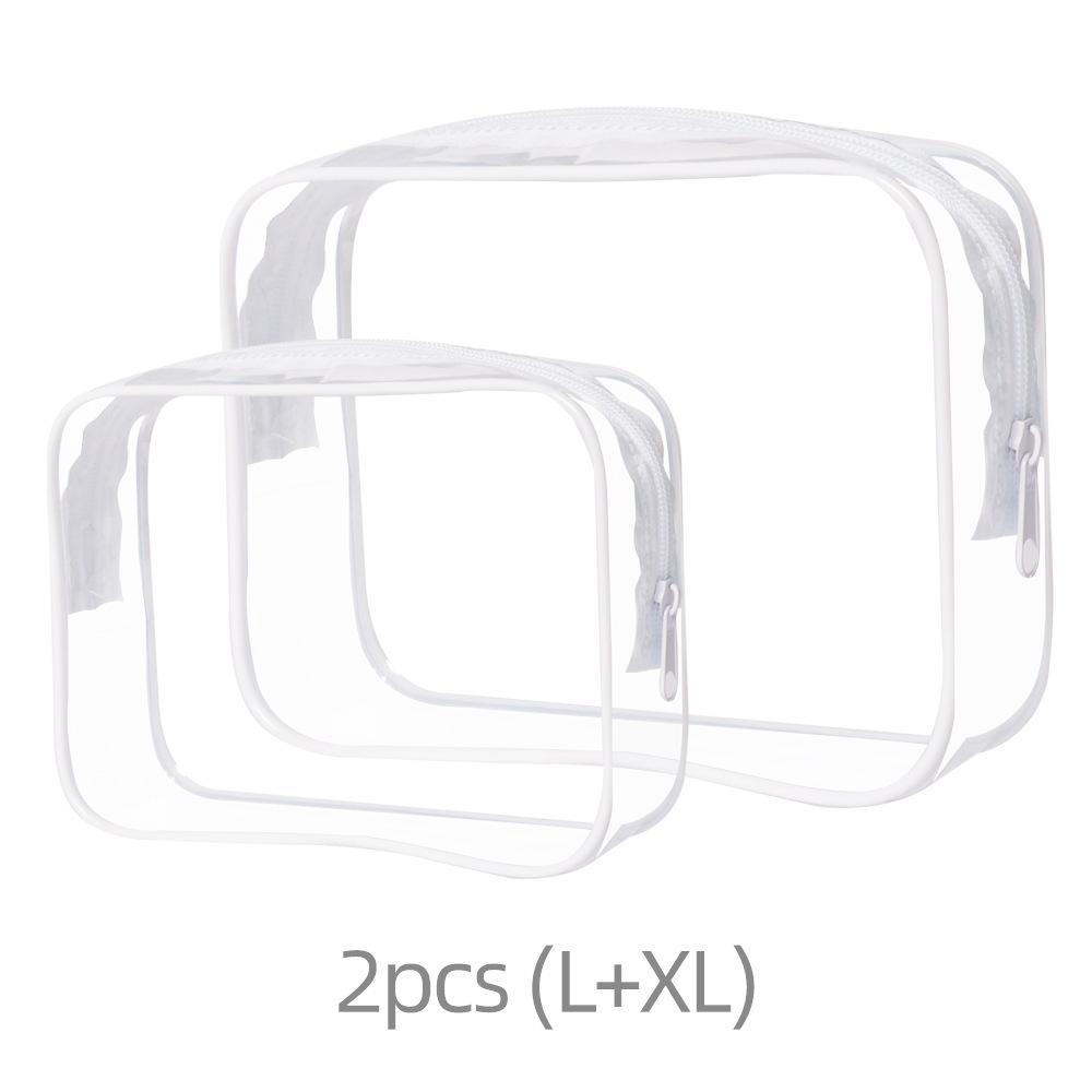 Transparent PVC Waterproof Makeup and Toiletries Bag - Personalized Logo Option, Multi-Functional Travel Storage