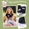 Fuluomi Girls' Color-Blocked Mesh Princess Dress