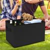 Trunk Box Multi Compartment Car Organizer Space-Saving Foldable Leather Bin No Lid Holder For Van Truck Driver Groceries Road