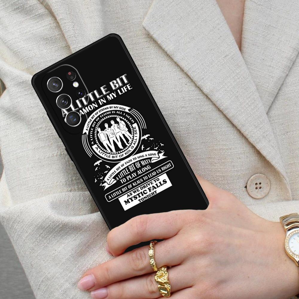 A little bit of Damon Vampire Diaries Cell Phone Case for Samsung Galaxy S26 Ultra S25 S24 S23 S22 S21 S20 Note10 Cover