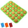 Silicone 24 series mini cake mold porous round Muffin cup baking tray jelly DIY baking mold