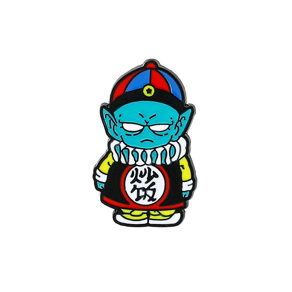 Dragon Ball Peripheral Japanese Cartoon Metal Brooch Pin Hat Clothing Alloy Paint Badge