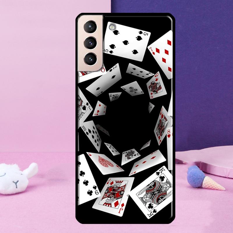 Las Vegas Casino Poker Phone Case For Samsung Galaxy S25 Ultra S24 S23 Ultra S9 S10 S20 S21 S22 Plus S24 FE Cover