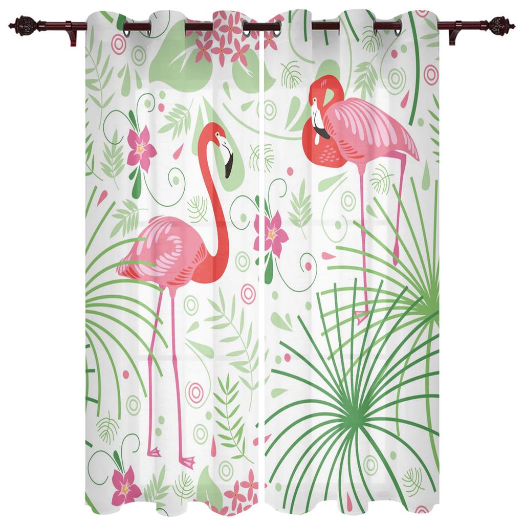 Tier Papagei Tropische Pflanze Grünes Blatt Luxus Heim Vorhänge Heimbedarf Wohnzimmer Schlafzimmer Maßgefertigte Vorhänge