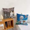 Cartoon Toro Inoue Cute cat cushion cover Pillow Case Pillowcase Soft Skin Friendly & Comfortable with a Hidden Zipper