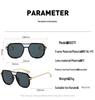 2026 New Double Bridge Square Sunglasses - Fashionable Retro Pilot Style for Holiday and Driving Sun Protection