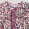 Summer New Products Women's Street Fashion Printed Quilted Cotton Vest Jacket