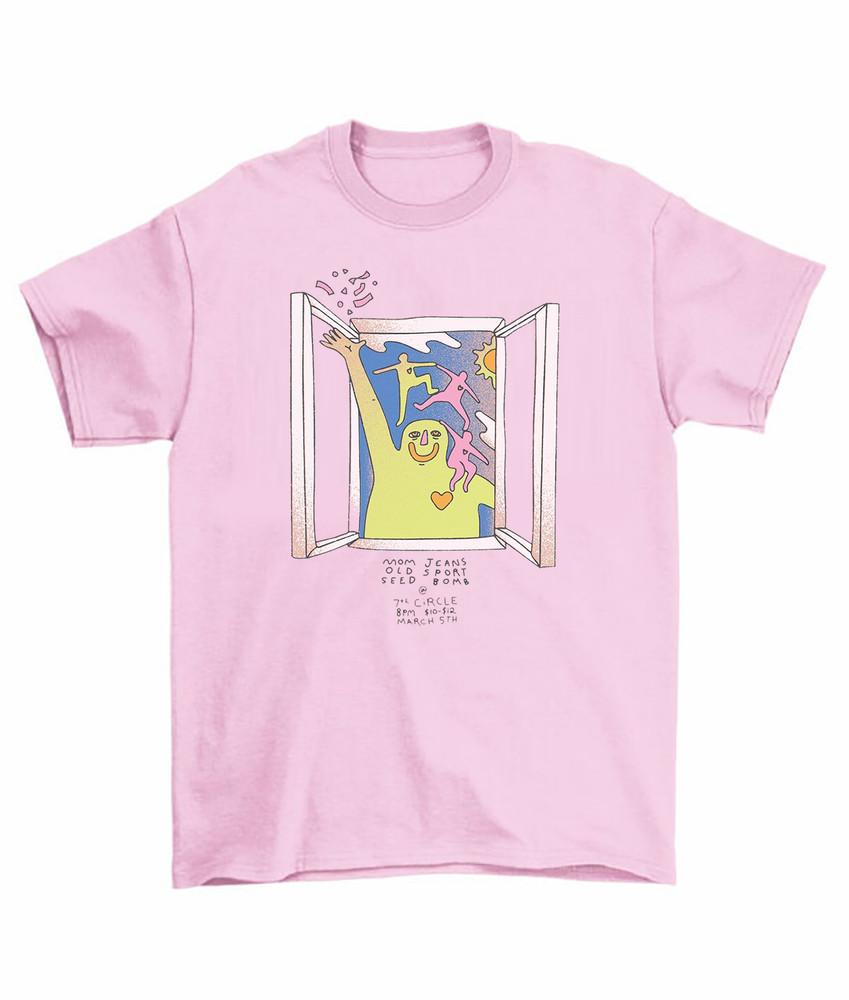 

Mom Jeans Band Tour Concert Light Pink Short Sleeve Unisex T-Shirt S-5XL Unisex T-Shirt XXXXL