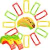 10pcs Durable PP Plastic Material - 10pcs Colorful Taco Holders - Suitable for Soft or Hard Shell Tacos - Home and Restaurant