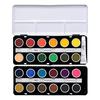 Holbein Cake Color Solid Watercolor Paints, C012, 24 Transparent Colors, Set 02012