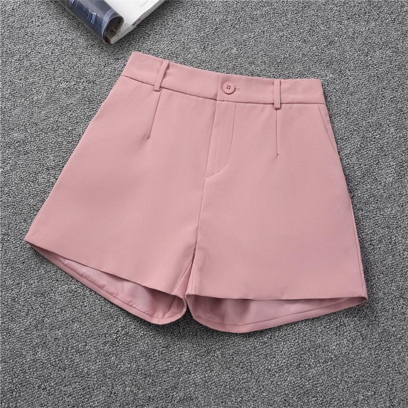 Women's High-Waisted Black A-Line Wide-Leg Slimming Shorts - Spring 2022 Korean Style