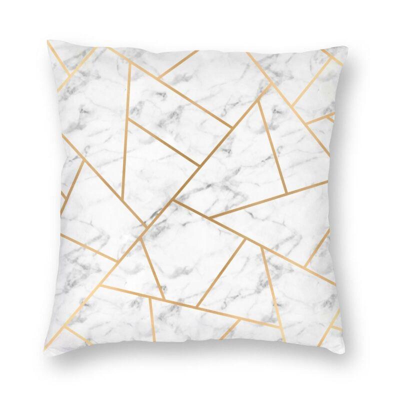 Abstract Gray Red Swirls Modern Pillow Cover Home Decorative Geometric Pattern Car Cushion Triangles Black White And Yellow