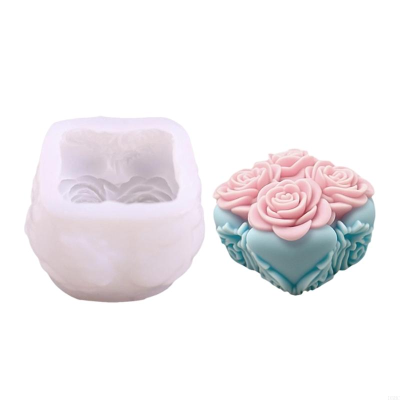 Heat Resistant Rose Waxes Mold With Not Accent Silicone Mould For DIY Easy Creation