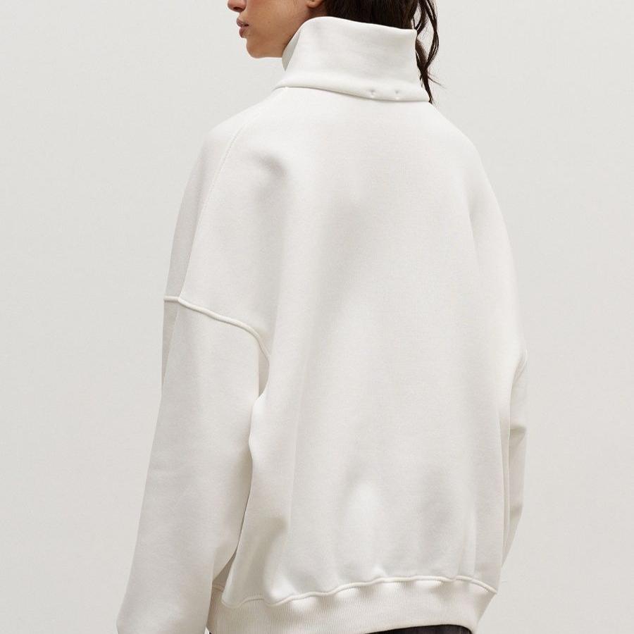 GMXIA Límec Mikina Podzim a Zima Dámský Unisex Styl Móda Streetový Trend Volná Klopa Zip Mikina