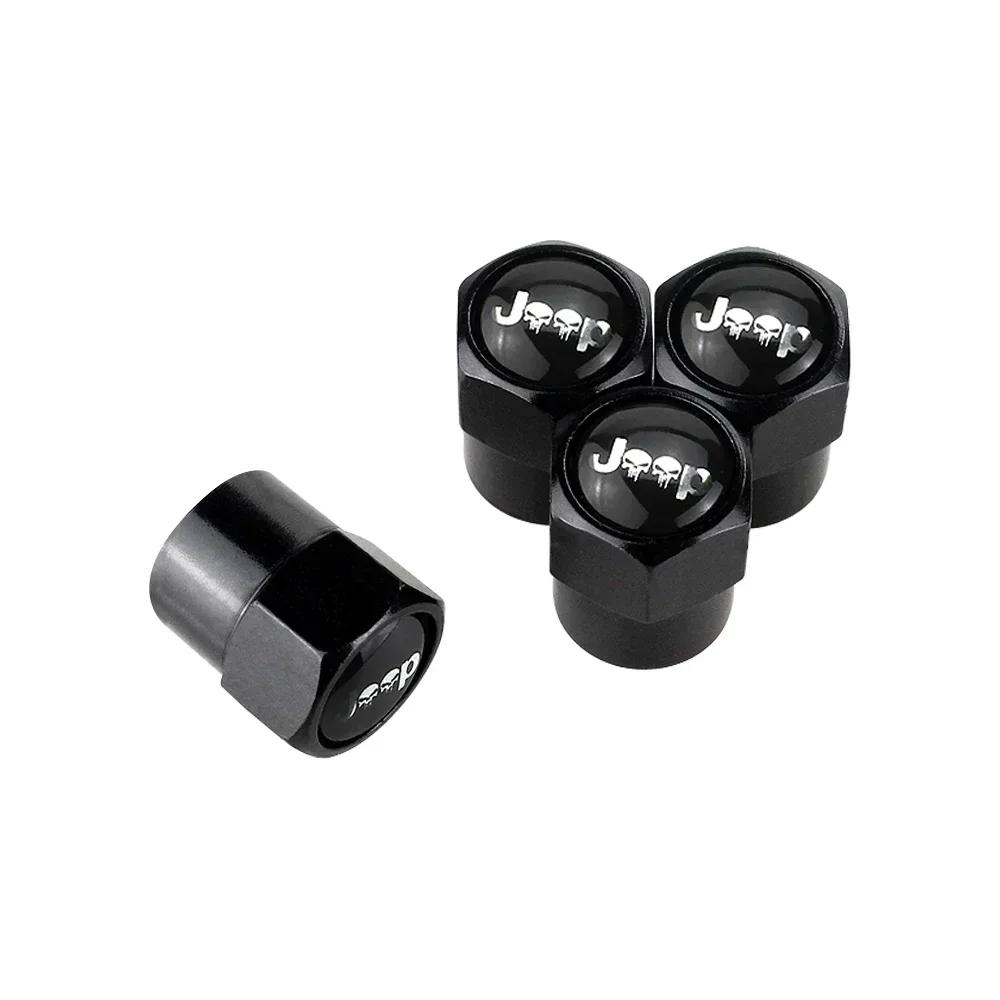 Nakrętki na wentyle kół samochodowych pyłoszczelne ze stopu do Jeepa Grand Cherokee Commander Wrangler Jk TJ JL Liberty Patriot Compa