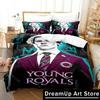 3D Print Young Royals Bedding Set Duvet Cover Bed Set Quilt Cover Pillowcase Comforter King Queen Size Boys Adult Bedding Set