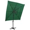 VidaXL 4-Tier Garden Parasol with Aluminum Pole, Patio Sunshade, Sun Shelter, Beach Parasol for Terrace, 313821