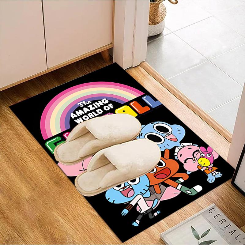 Gum's Colorful Friends Floor Mat for Living Room, Game Rooms, Office, Bedroom, Office Floor Mat Playful Design, Christmas fan gifts