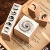 7pcs/set Vintage Plants Phases Of The Moon Standard Wood Stamp Wooden Rubber Stamps for Scrapbooking Stationery DIY Craft.