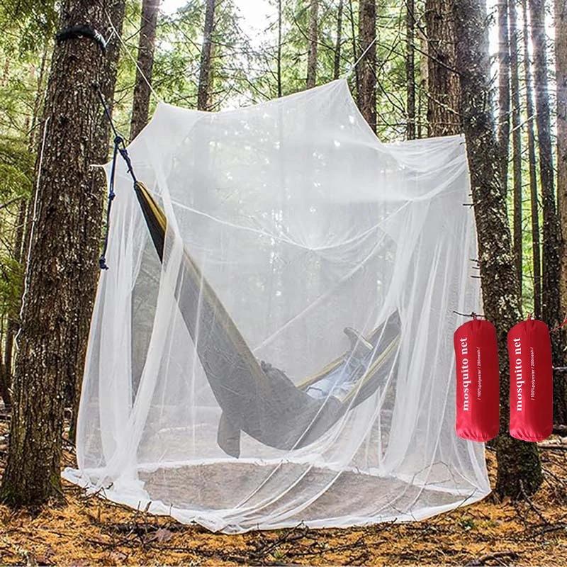 Square Top Mosquito Net Outdoor Hammock Travel Convenient Outdoor Tent Mosquito Free Installation Folding Storage Gauze Netting