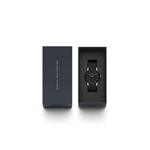 Officially Licensed Daniel Wellington DW Women's Iconic Motion 32mm Watch, Waterproof, Perfect for Sports and Outdoors, Rose Gold and Black, Perfect G