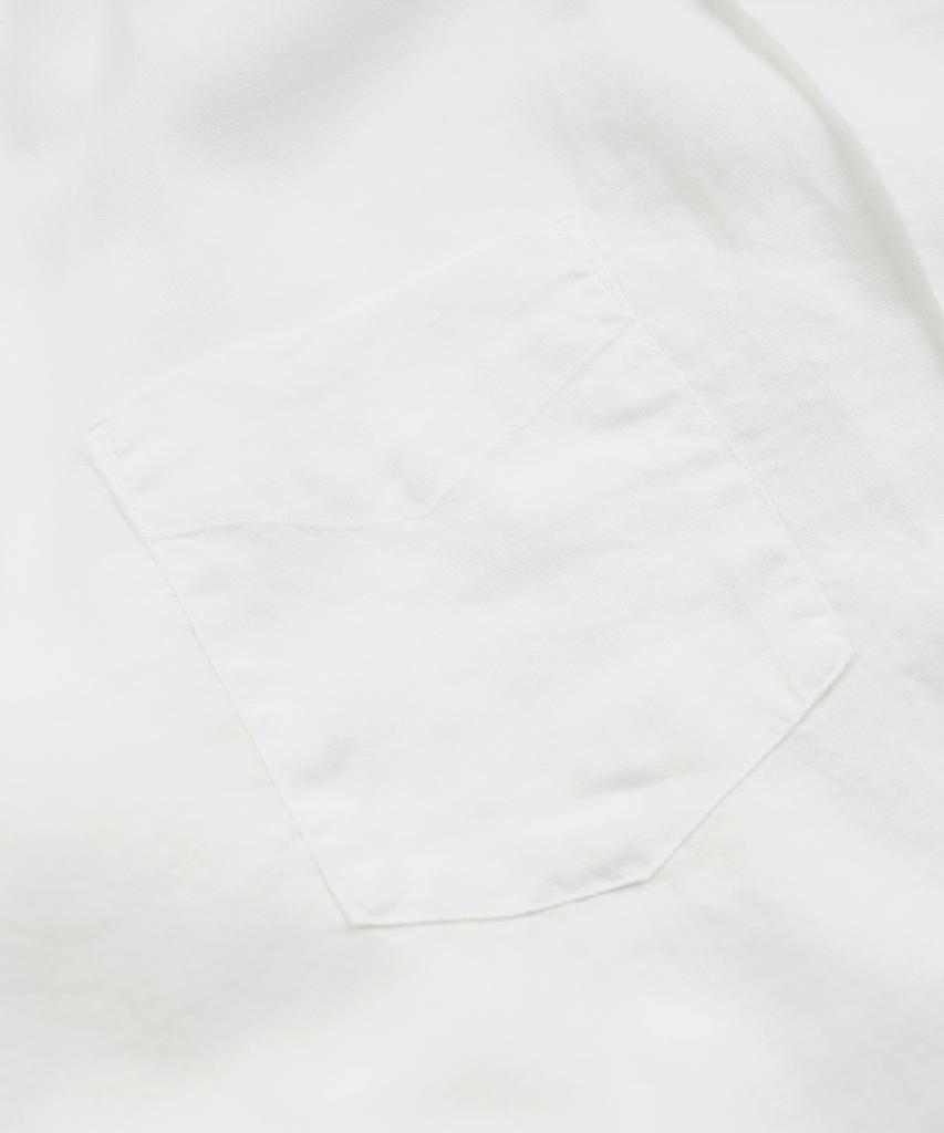 FRIZMWORKS Tencel Linen Open Collar Shirt _ Ivory