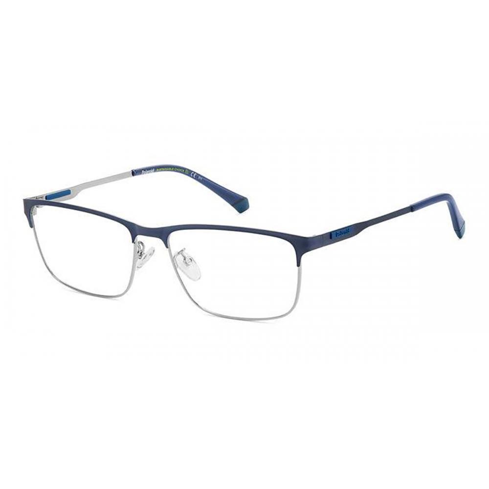

Polaroid Pld D495 G Ku0 Men eyeGlasses Matte Blue Ruthenium/59-17-150