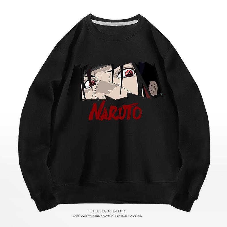 Naruto hooded sweater men and women spring and autumn tide Japanese animation Uchiba ferret teen student loose clothes XXS
