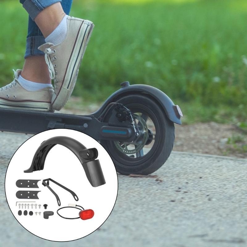 Electric Scooter Rear Mudguard Tire Splash Mudguard with Rear Taillight Back Guard for M365 Scooter Mudguard Brackets