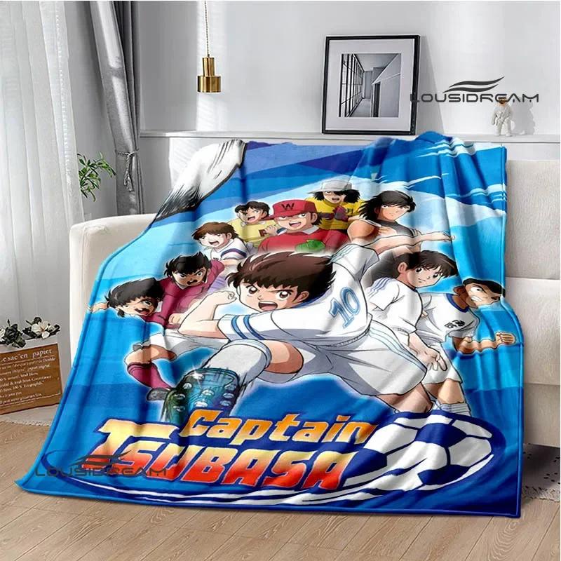 Captain Tsubasa Cartoon Blankets Picnic Blanket Warm Flannel Blankets Soft and Comfortable Blanket Bed Linings Birthday Gift
