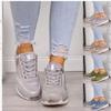 Women's Wedge Sneakers Lightweight Vulcanized Shoes Breathable Wear Resistant Zapatillas De Mujer