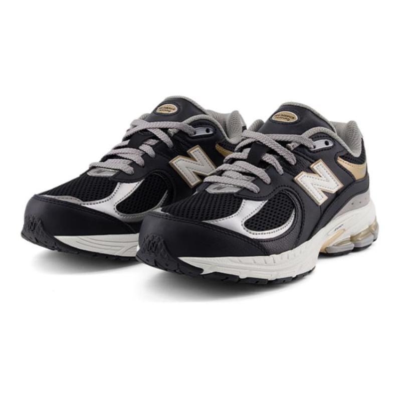 New Balance NB 2002R Abrasion Resistant Shock Absorbers Low Top Kids Lifestyle Shoes Black Silver Teenagers Sneakers GC2002PO