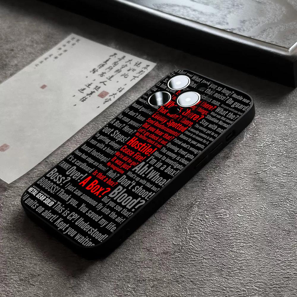 

Metal Gear Solid Phone Case For 14 Pro Max For Apple Iphone 16 15 Po Max 12 Mini 11 13 Pro Xr X Xs 8 7 Plus Back Cover iPhone15 ProMax