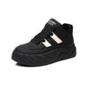 Leder High-Top Schuhe Herbst und Winter Neu Samt Plateau Brot Schuhe Warm Super Trend Freizeit Schuhe