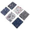 50x40cm 6Pcs Unique Flower Pattern Cotton Cloth Printed Fabric DIY Material for Craft Project