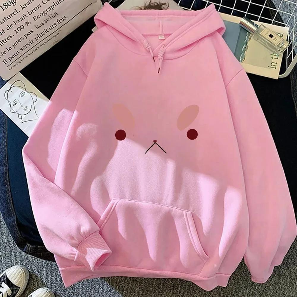 Anime Bee And Puppycat Unhappy Face Cute Graphic Print Hooded Men Women Hoodies Aesthetic Trendy Sweatshirt Unisex Streetwear