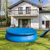 inflatable Pool Cover Round Hot Tub Dustproof Cover Windproof Hot Tub Protective Tool With Drawstring for Outdoor Yard Home